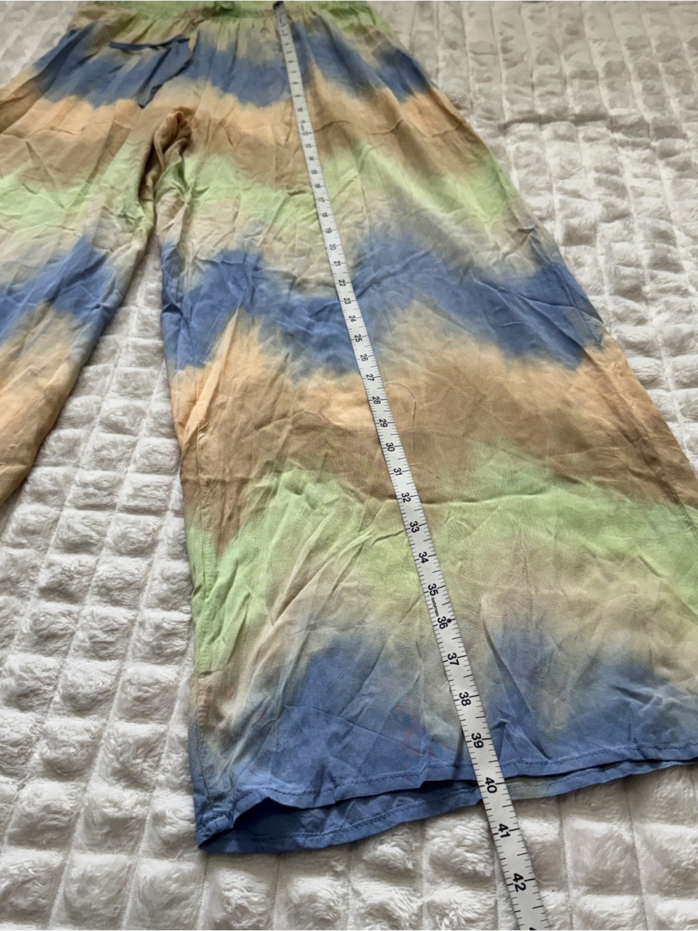 New FRNCH Paris Medium Parina Tie Dye Wide Leg Palazzo Pants - Picture 5 of 9